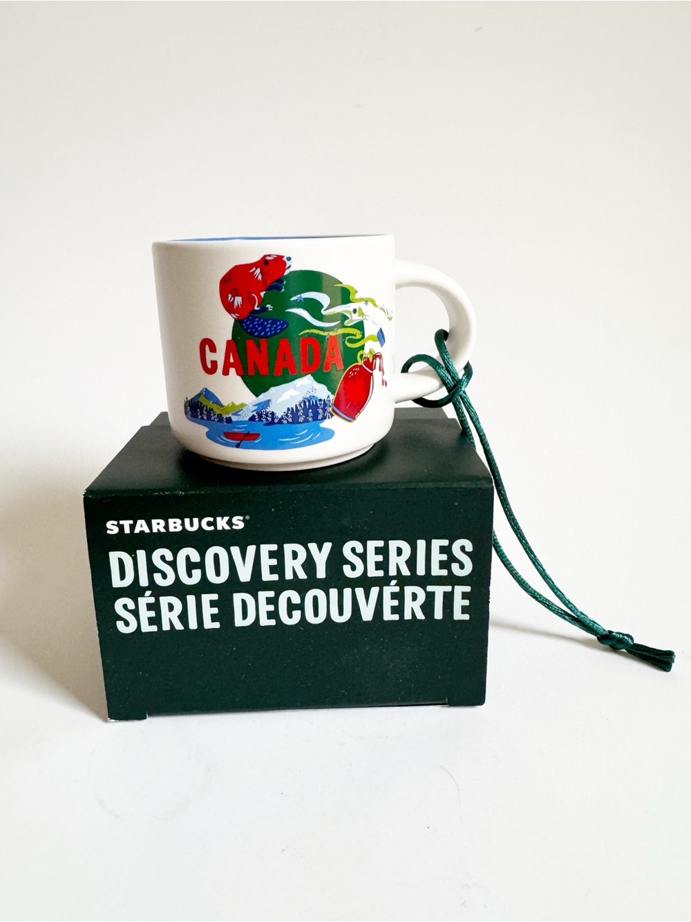 Starbucks Canada Espresso Mug  Christmas Ornament nordic ski